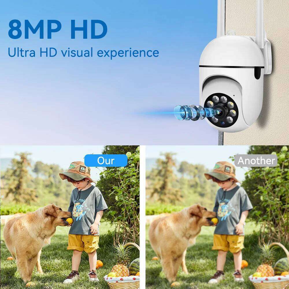 2.4G 8MP Cameras Wifi Video Surveillance IP Indoor Security Protection Monitor 5.0X Zoom Home Wireless Track Alarm O-Kam pro 26W0306