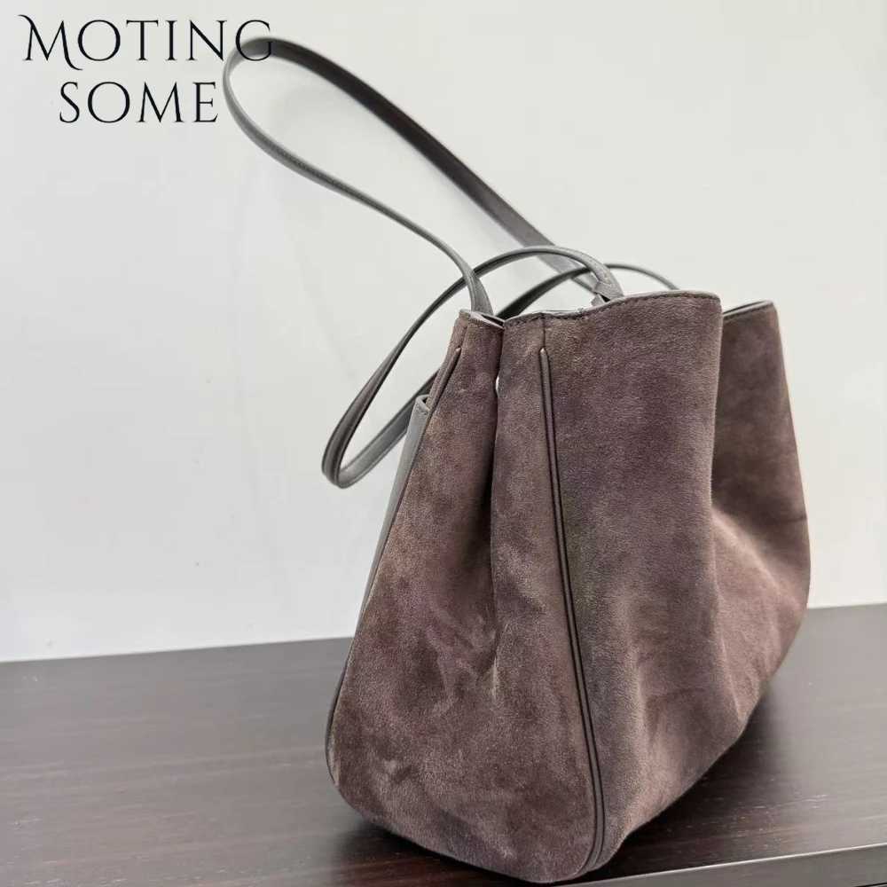 Motingsome New in Handbag Woman Designer Bags Suede Shoulder Messenger Tote Oversized Winter Tote Fashion Lady Purse H260306