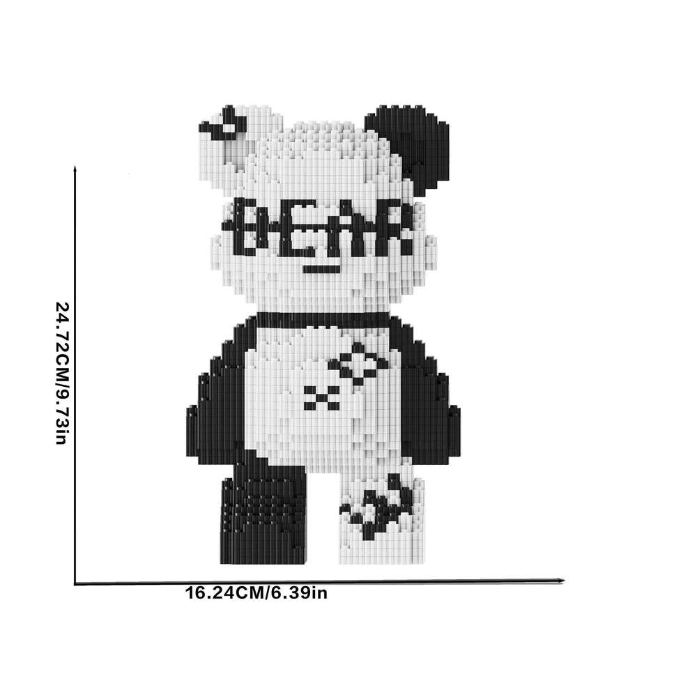 8153 Pieces of Fashionable Bear DIY Model Building Blocks, Designed for Teenagers and Adul Z260305