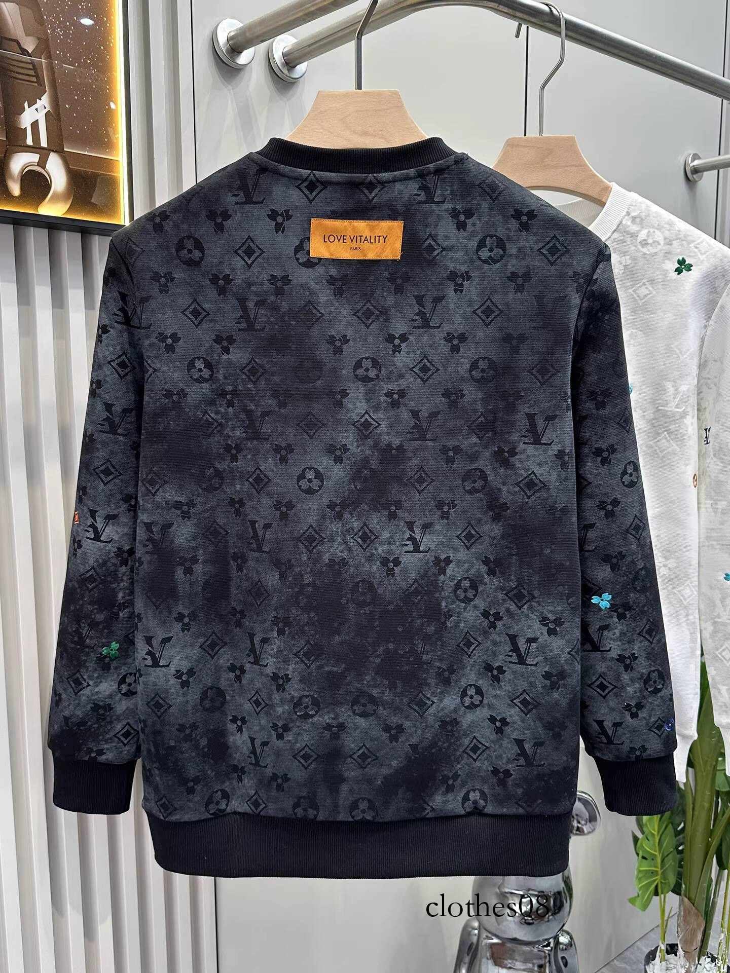 men hoodie European-style high-end fashion embroidered casual pullover sweatshirt for men, trendy brand, 2025 autumn new long-sleeve base shirt