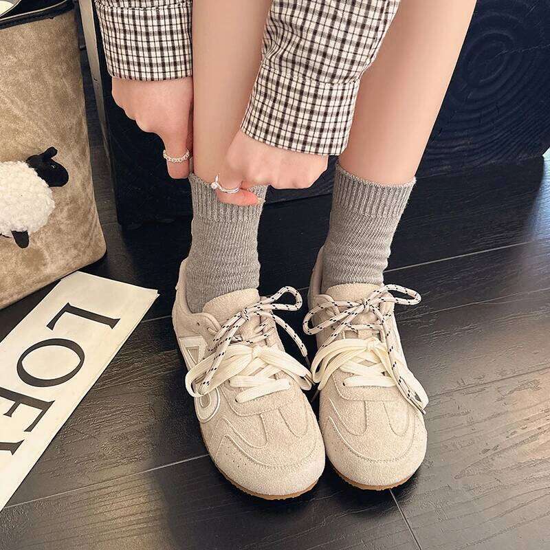 2026 new fashionable casual sports with color blocking design outdoor simple versatile and comfortable women's shoes