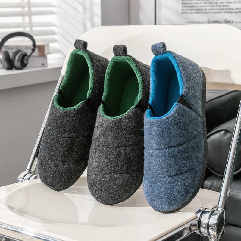 Eyriphy Winter Warm Fashion Fluffy Flat Men Slippers Super Comfy Fur Furry House Shoes Anti-Slip Cozy Men Shoes Men Fuzzy Shoes S260305