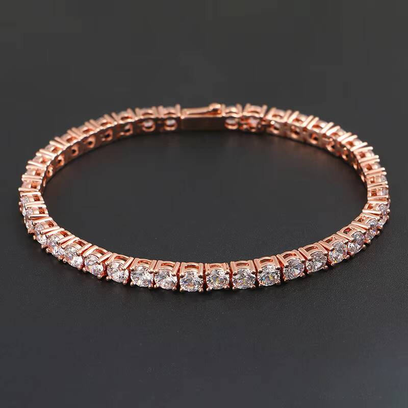 Fashion Jewelry Hip Hop Iced Out Moissanite/Zircon Tennis Bracelet