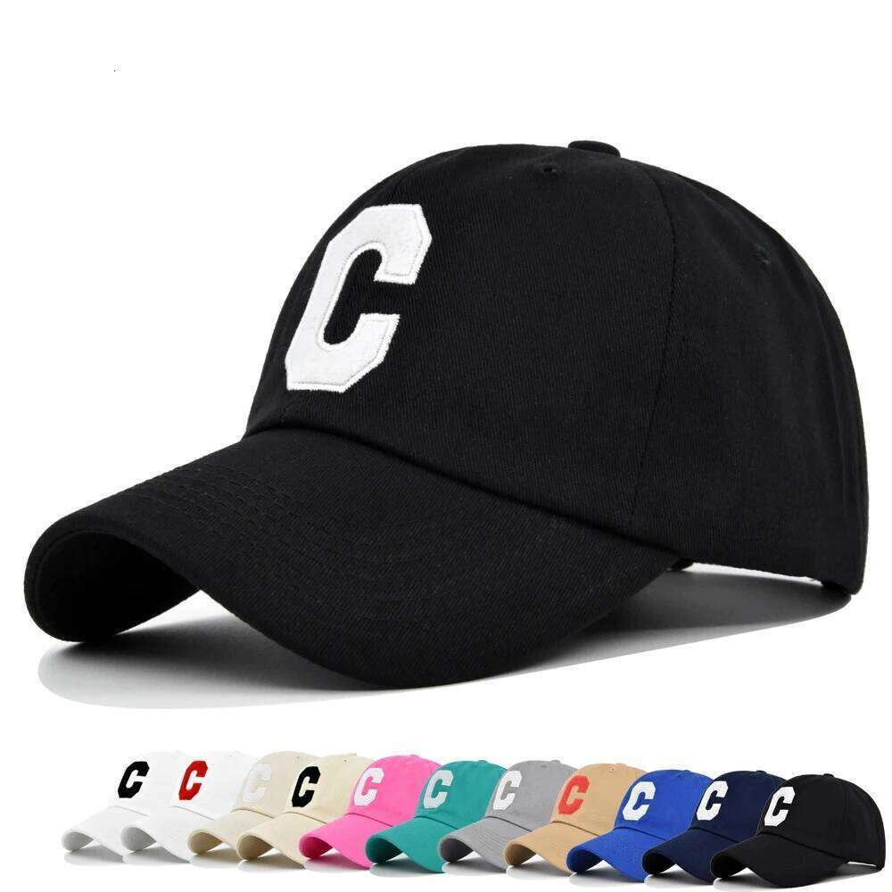 Fashion Baseball Unisex C Letter Summer Sun Hat Women 100% Cotton Visor Hats Men Embroidered Bone Snapback Cap gorras Y260304