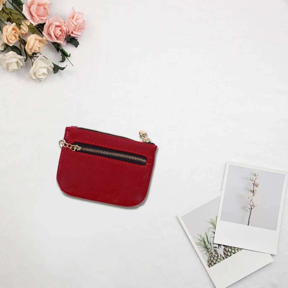 Compact Fake Women with Zipper Multi Compartment Short Wallet for Change Cards Id Travel Essential Organizer C260304