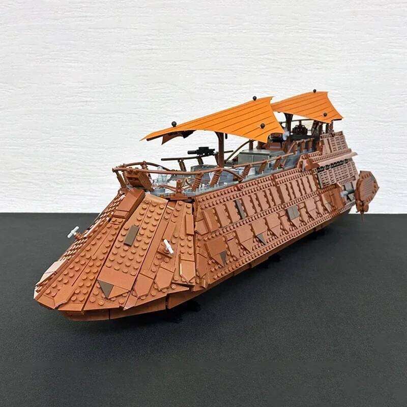 3942PCS Creative Classic Sailboat Model Jabba's Sail Barge Building Block With Figures Bricks Assembly Toys Adult Kids Gift Z260305