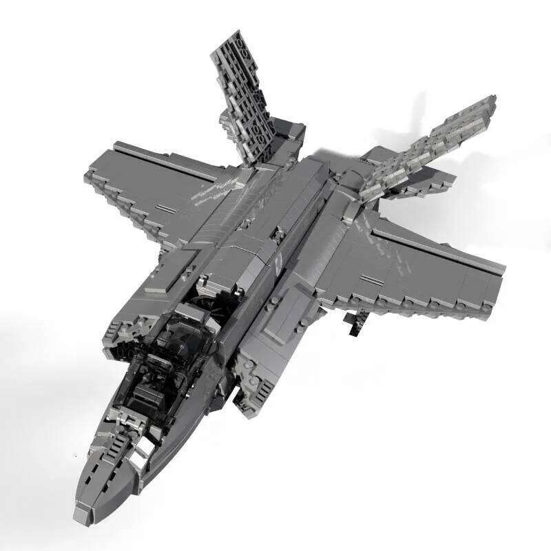 Aircraft Series F35 Fighter Building Blocks Model Famous WWII Military Airplanes MOC Bricks Sets Boys Toys Gifts For Childrens Z260306
