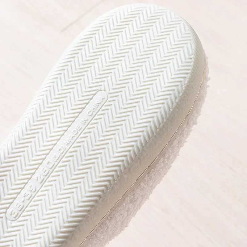 Women Rainbow Slippers Men Retro Preppy Slippers Winter Warm Plush House Fluffy Living Room Shoes Female New Christmas Gifts S260305