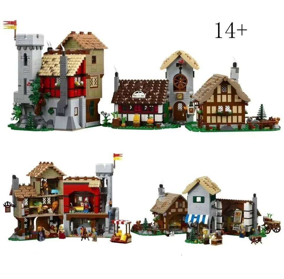 3304PCS In Stock Medieval Town Square DIY Puzzle Toys 10332 Bricks European Architecture Birthday Gifts For Adults Children Z260305