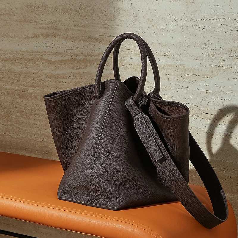 Hifashion Cowhide Genuine Leather Handbags For Women New 2026 Designer Shopping Totes Work Ladies Shoulder Crossbody Bags H260306
