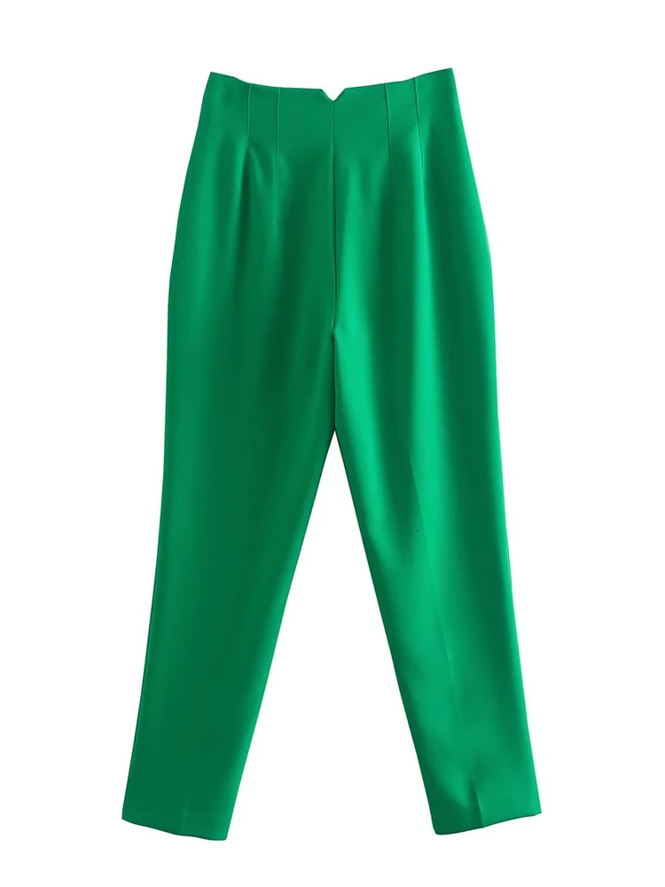 Willshela Women Fashion Straight Pants High Waist Front Zipper Trousers Vintage Full Length Female Chic Lady 260306