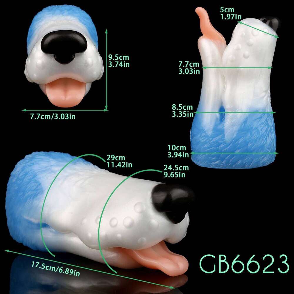 GEEBA Lifelike Dog Mouth Onahole For Men Silicone Single-channel Male Masturbator Realistic Vagina Pocket Pussy Stroker Sex Toys W260305