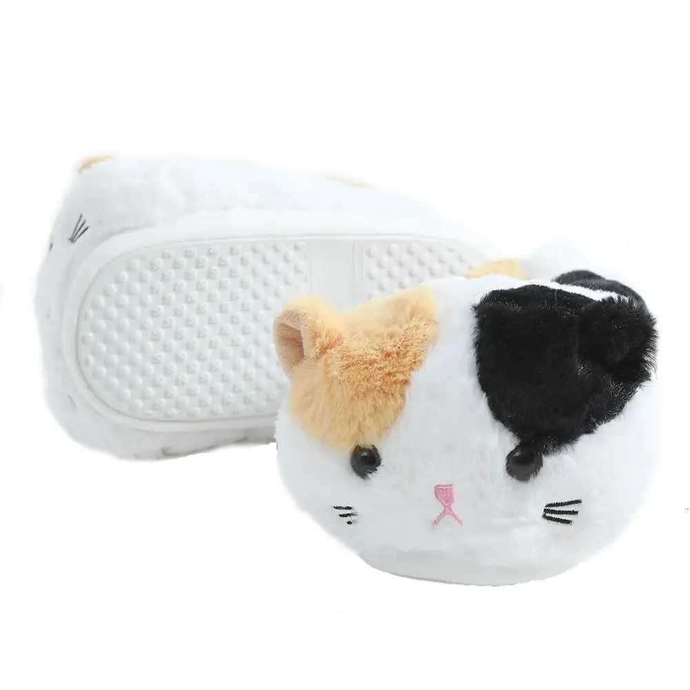 1pc white black cat slippers animal home shoes Millffy indoor fashion women Breathable comfortable home soft slippers S260305