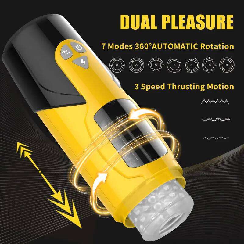 4 IN 1 Male Masturbation Automatic Telescopic Sucking Blowjob Vibrator Masturbator Cup Pussy Real Vagina Sex Toys for Men W260305