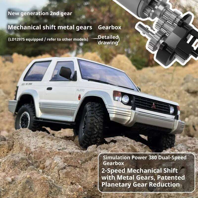 Landa New LD1297S Pajero Bulk Version KIT Remote Control Car Off-Road 4WD for Boys Complete Ready-to-Run RTR Vehicle C260305