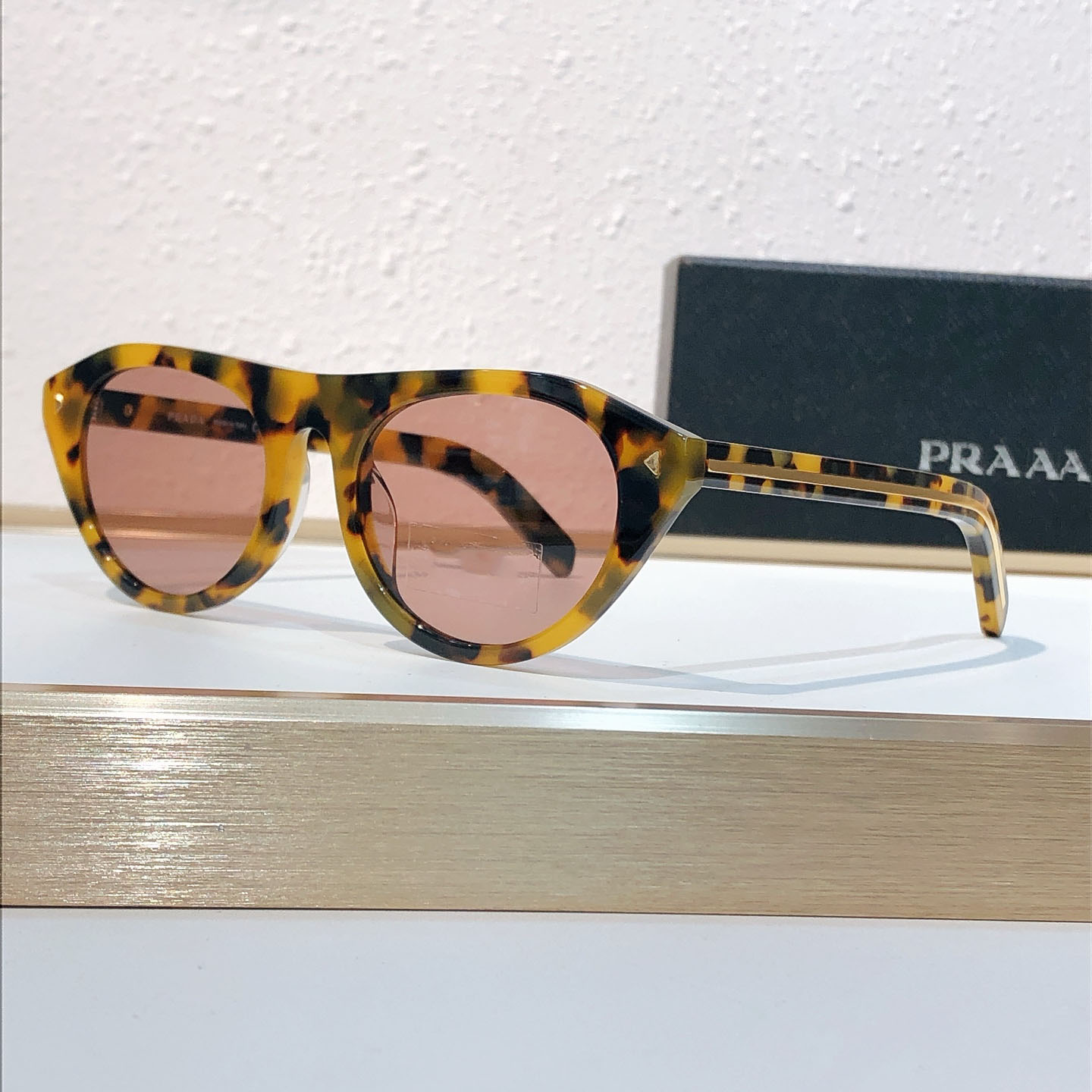 Luxury Cat Eye Designer Sunglasses UV400 Protection Nylon Lenses Glasses Dark Grey Brown Lenses Sunglasses For Women Men lunettes de soleil PRB15S