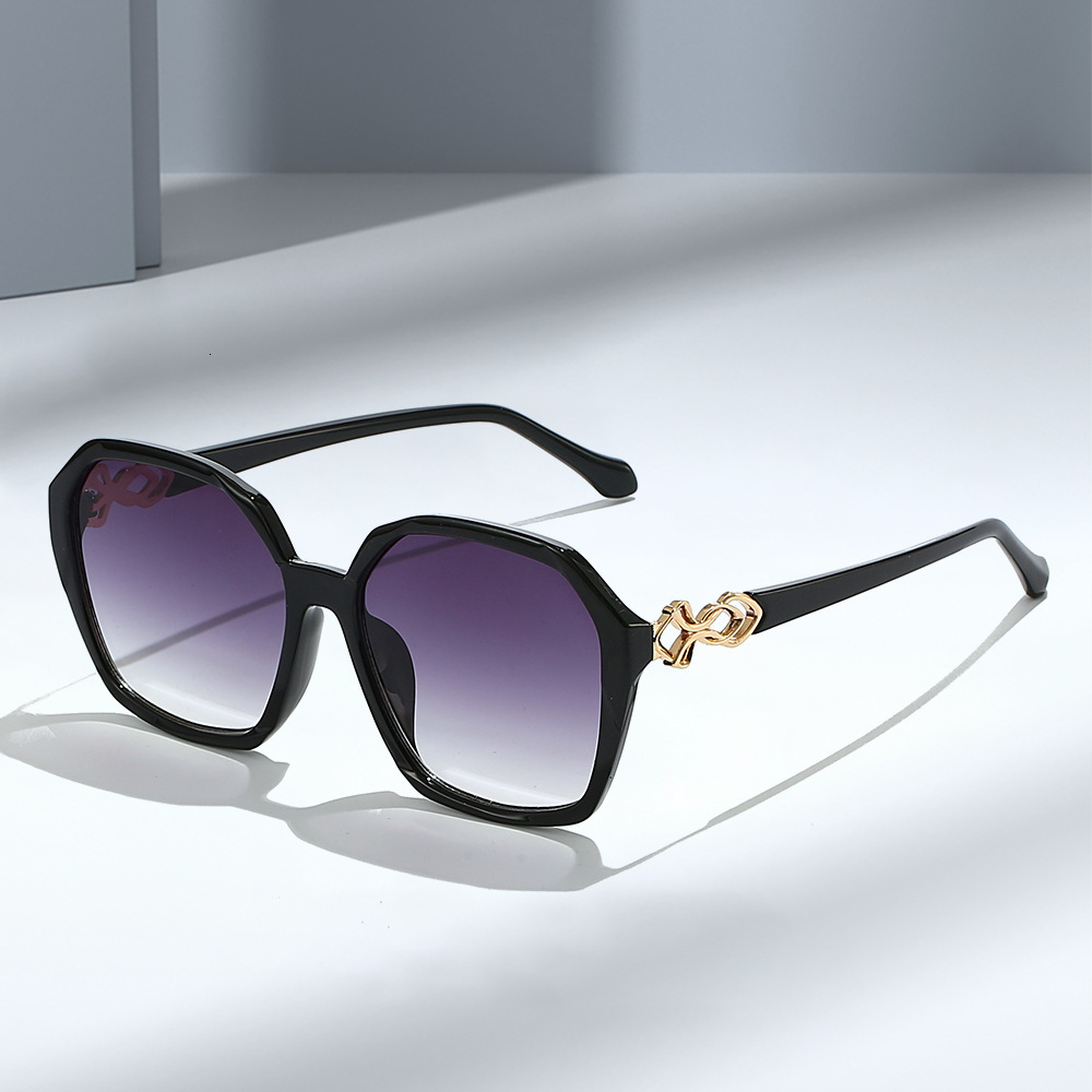 Cool Glasses Square Large Frame Women's Fashion Trendy High-End Sunglasses Trend