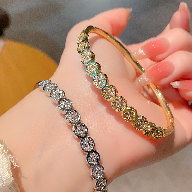 Bracelet And Fashion Jewelry Simple Star Heart Hip Hop Metal Punk Style Bracelet Evil Eye Open Bracelet