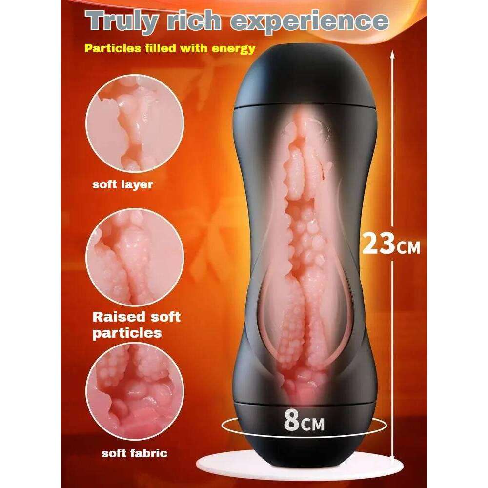 Double-Headed Penetration Automatic Male Masturbation Cup Mouth Vaginal Masturbator App Control Adult Sex Toy For Men W260305
