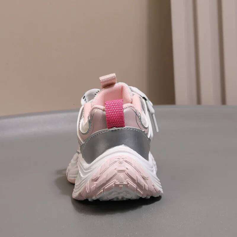 New Spring Children Mesh Breathable Toddler Girls Sport Shoes Outdoor Tennis Soft Sole None-slip Fashion Boys Sneakers 26Y0304