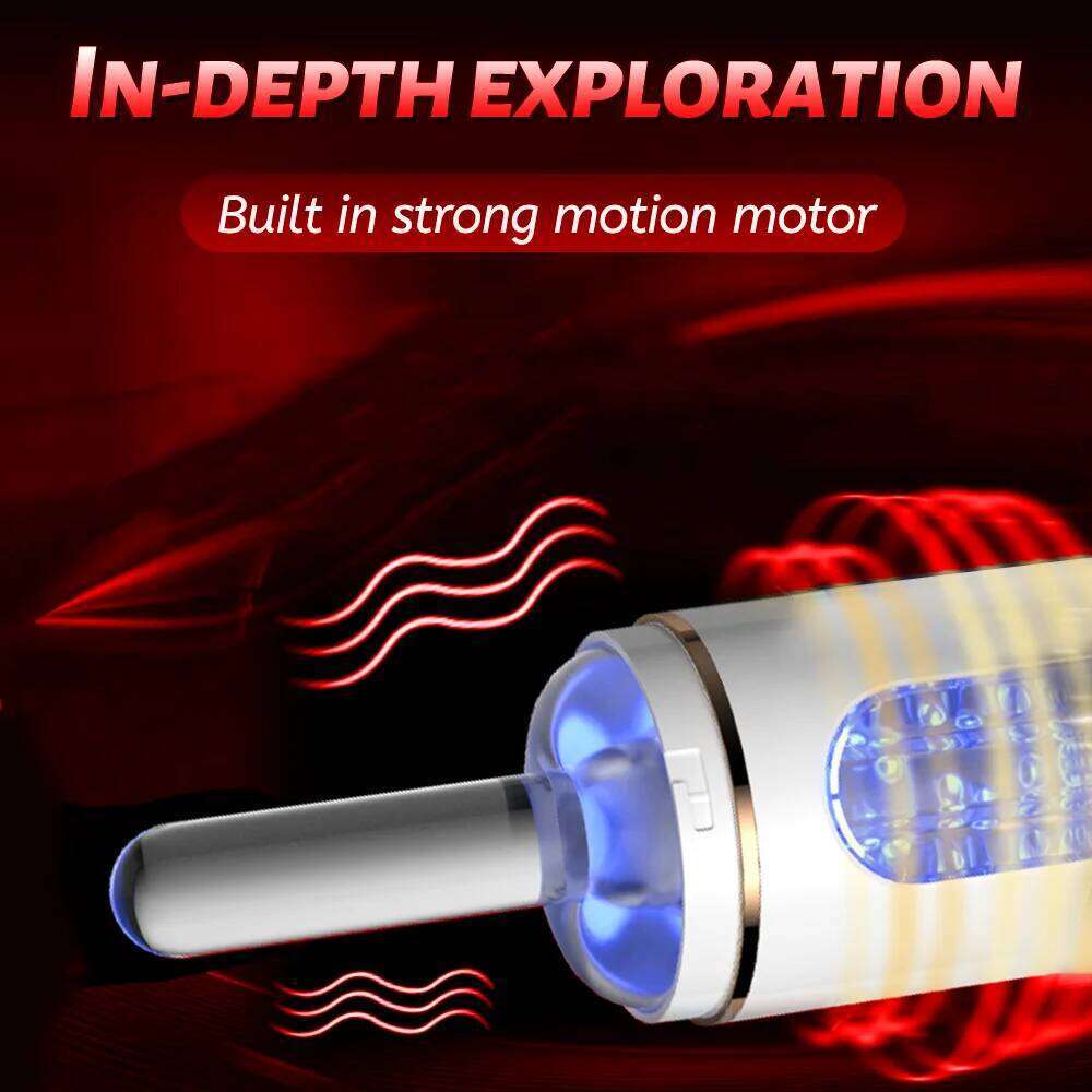 Men's Masturbator Powerful Vibrator Intelligent Voice Battery Male Masturbation Cup Penis Massager Adult Sexy Sex Toy For Men W260305