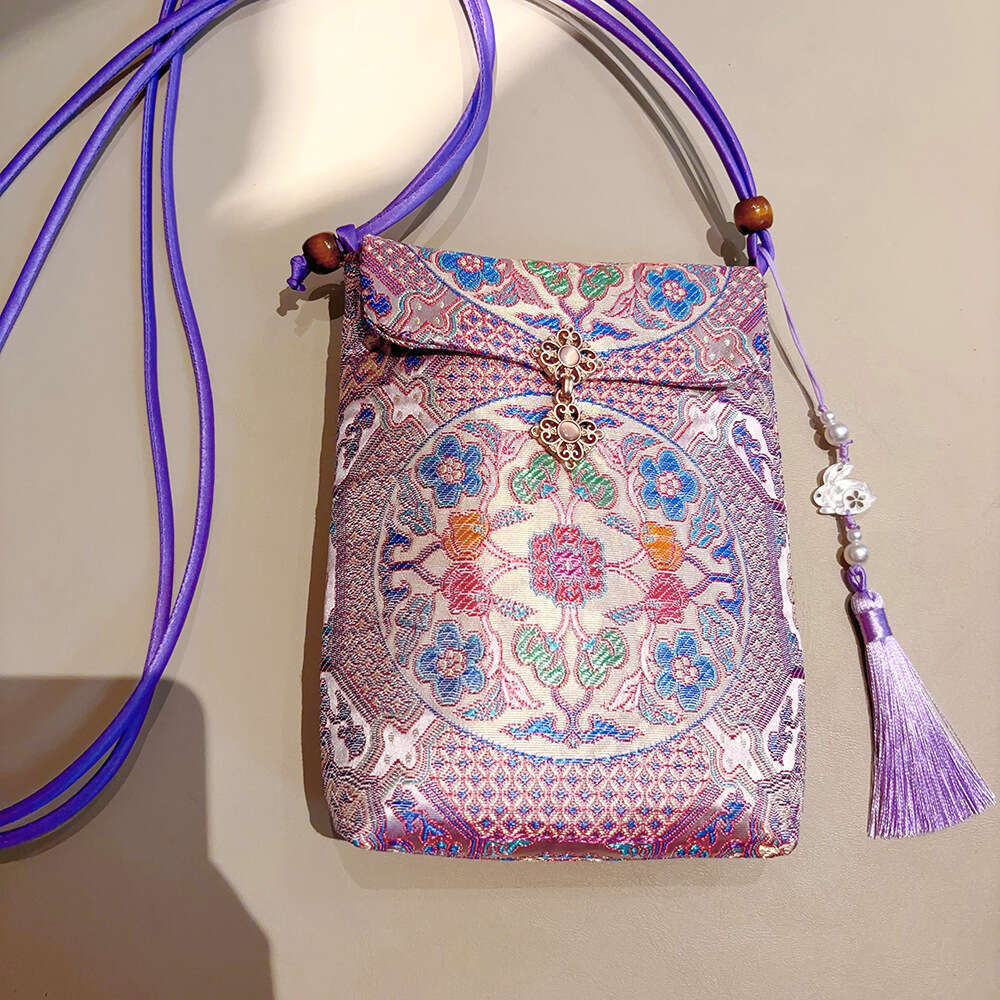 Tote Handmade Chinese Style Brocade Crossbody Embroidered Phone Bag Coin Purse New Model