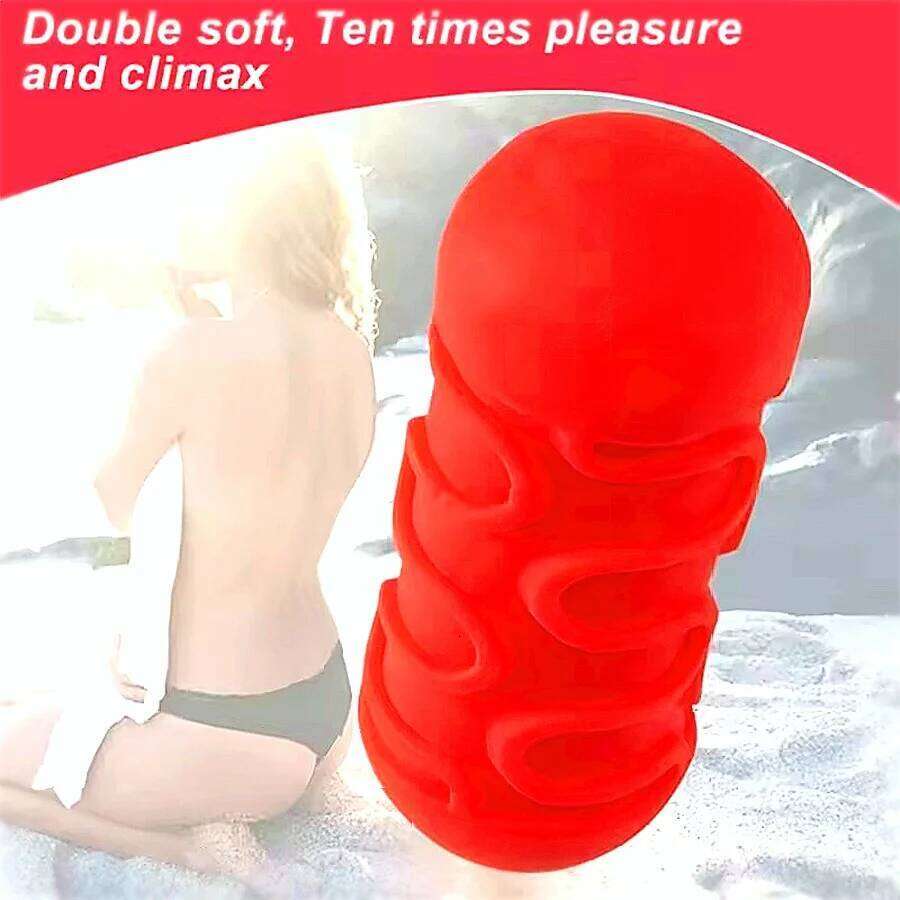 Male Masturbator Sucking Real Vagina Masturbation Pocket Pussy Aircraft Cup Glans Endurance Exercise Sex Toy For Men W260305