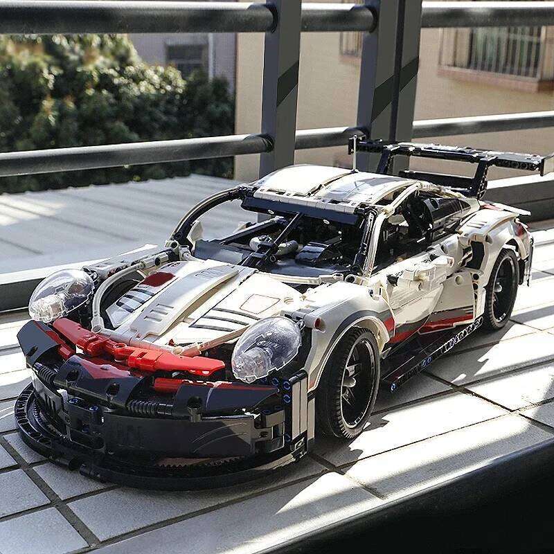 1580PCS Technical RSR Racing Car Building Blocks MOC Retro Speed Vehicle Model Assemble Bricks Toys Gift For Children Kids Z260305