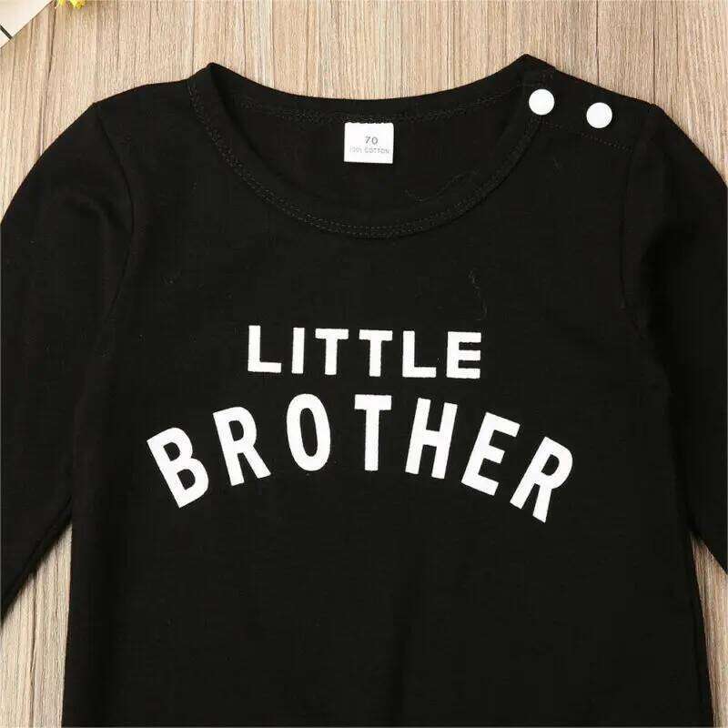 Pudcoco US Stock 0-24M Infant Set Casual Romper Cotton Blend Letter Printing Jumpsuit Baby Girl Boy Autumn Outfits Z260306