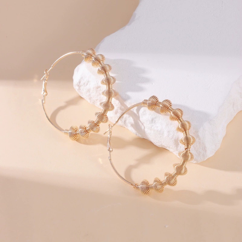 Modern Minimalist Hooped Studs Featuring Unique Geometry & Eye-Catching Metals