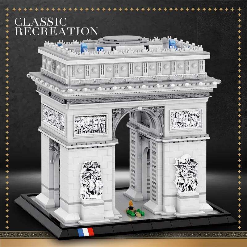 3381PCS Arc de Triomphe Model Blocks Paris landmark Building Bricks Desktop Decoration Diy Toys For Kids Holiday Gifts Z260305