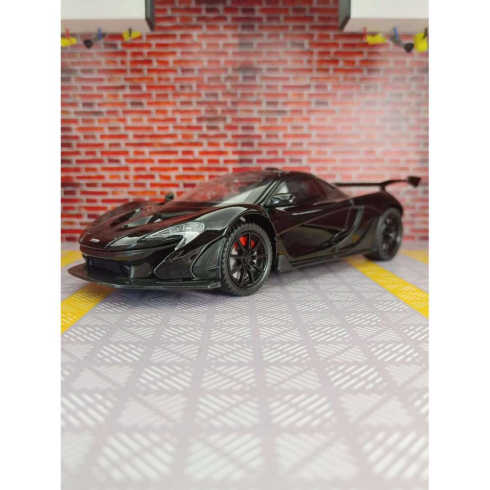 1:24 McLaren P1 alloy racing model car ornaments collection has simulated sound and lighting functions fine workmanship C260305