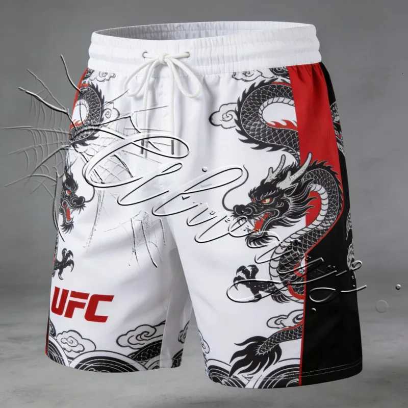 2026 Summer Special MMA Match Fashion Dragon Pattern Boxing Shorts Mens Sports Fitness Quick Drying Breathable Shorts X260306