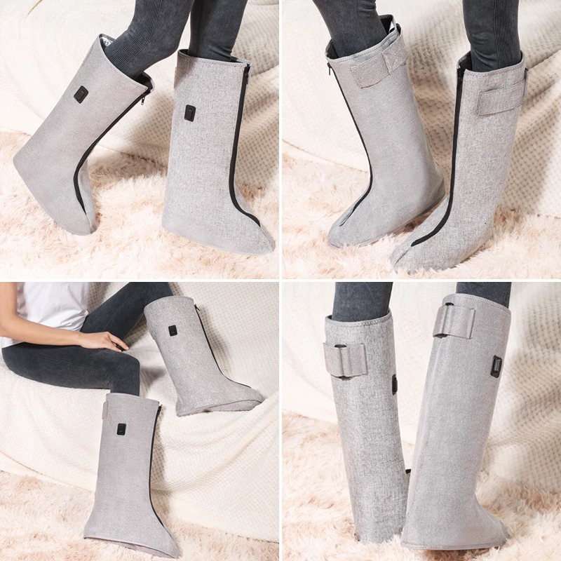 Red Light Heated Boot - Foot Wrap Foot Massager - 3-Level Heat Timer - Muscle Relax Joint Comfort Daily Foot Care 260304