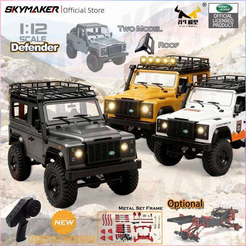 New MN99S V2 1:12 Scale MN Model RTR Car 2.4G 4WD RC Rock Crawler MN98 MN99 Defender Pickup Remote Control Truck Toys C260305