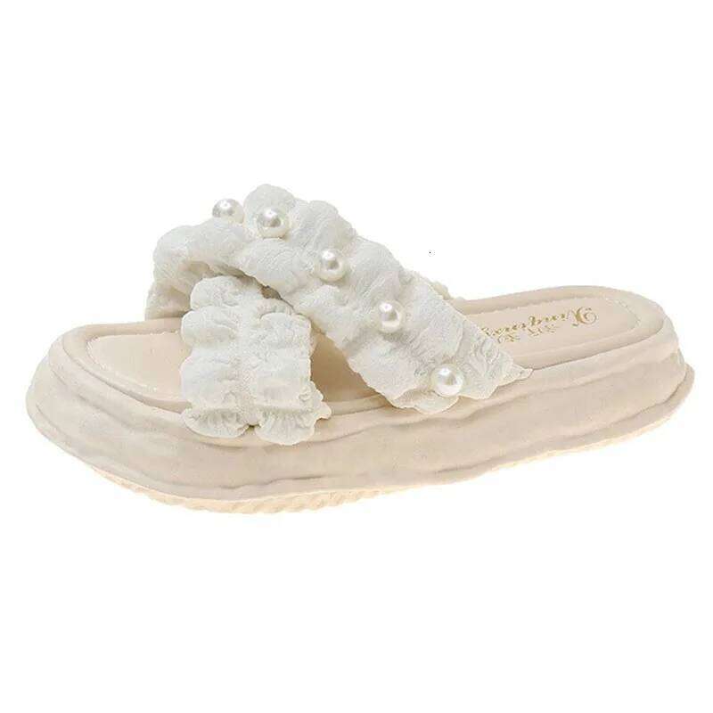 Women's 2026 Summer Platform Sandals - Thick Sole Beach Slides, Fashion Dissolve-Heel Slippers for Vacation & Outdoor Wear