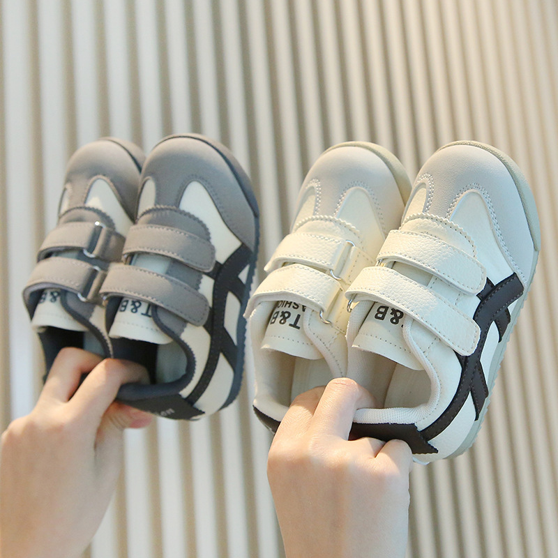 Free Shipping Fashion Sport Shoes For Children PU Leather Ergonomics Kids Sneakers Soft-soled Children's Sneakers Boy's Girl's Tennis S