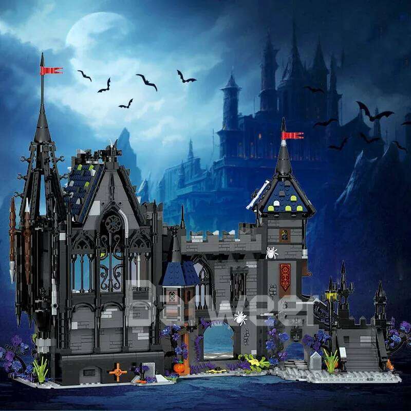 Movie Medieval Vampire Gulad Castle Set,City Architecture Modular Building Block Gift for Adults Kids 3007PCS Z260306