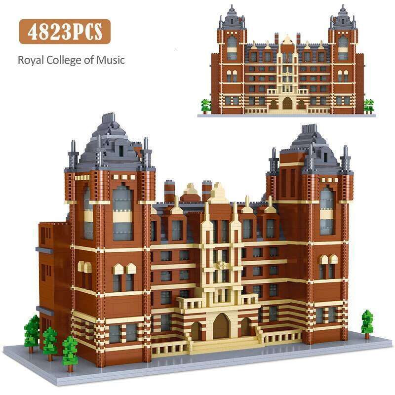 5379PCS City Mini World Famous School Series Architecture Model Building Blocks Educational Bricks Toys for Children Gifts Z260305