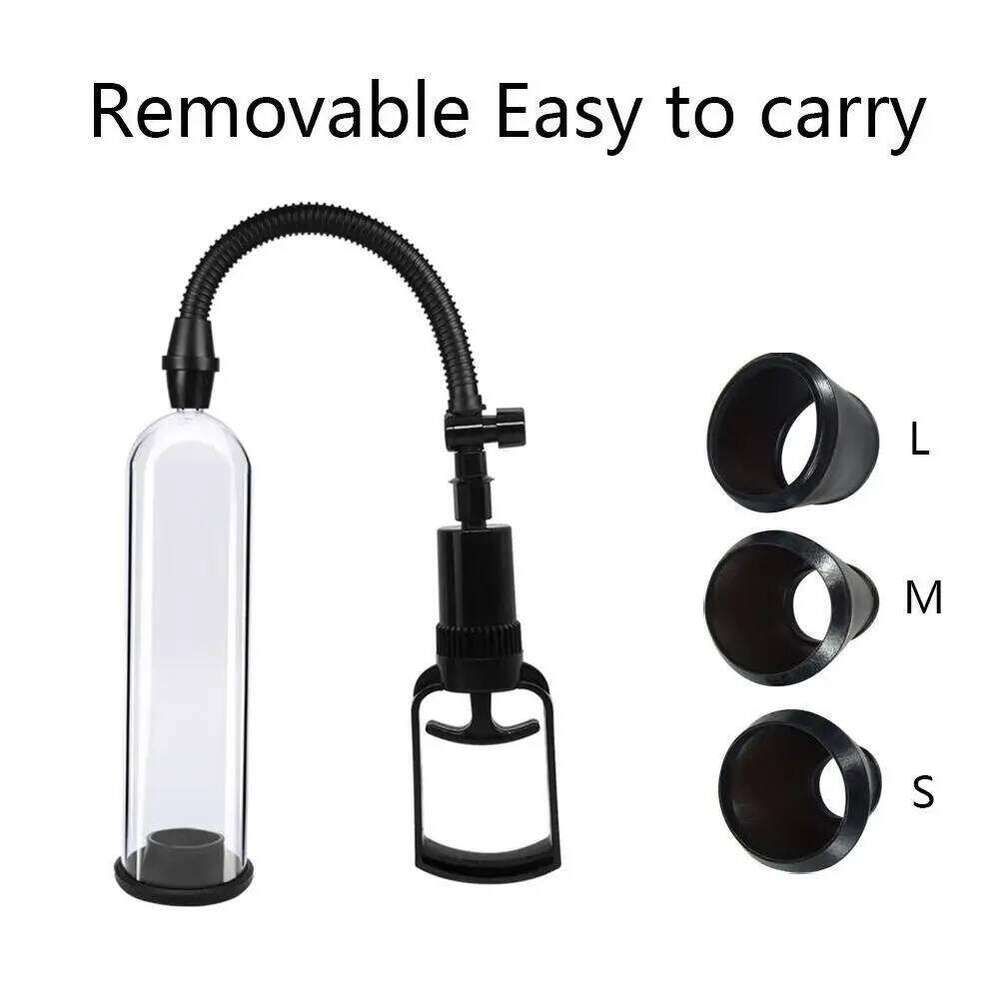 Manual Penis Sex Toys For Men Enlarger Vacuum Pump Male Masturbation Penile Dick Extender Trainer W260305