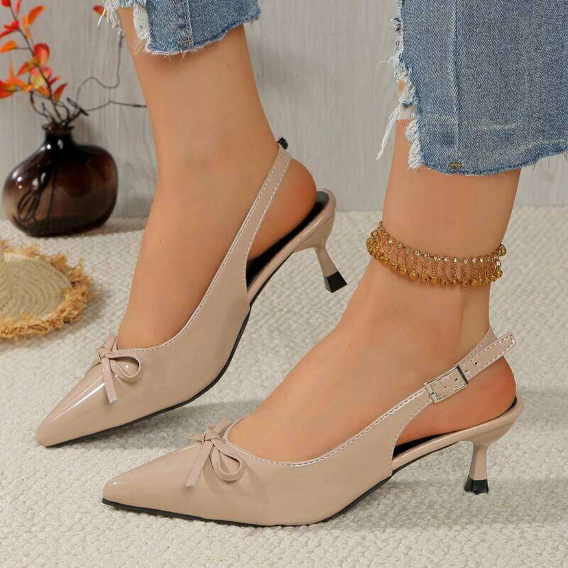 2025 New Women's Buckle Design Stiletto Sandals Fashion Casual Anti slip High Heels