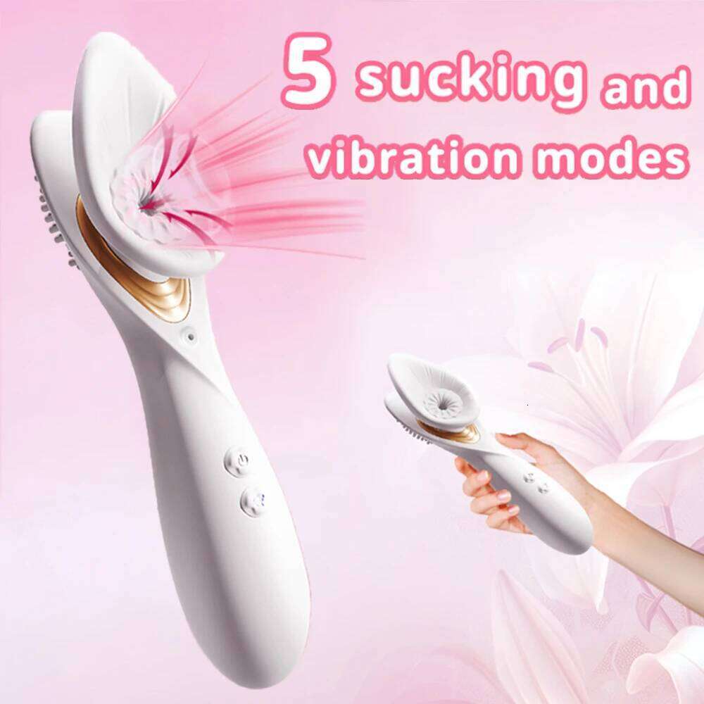 Powerful 2 in 1 Vagina Sucking Vibrator Nipple Oral Vacuum Stimulator G Spot Clitoris Massage Female Masturbator Sex Toys Women W260305