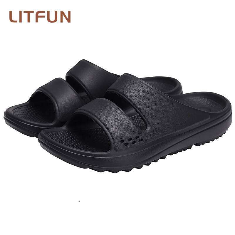 Litfun New Summer Sandals For Women Fashion Beach Flip Flops Female Unisex House Slippers Arch Support Design Bathroom Slides