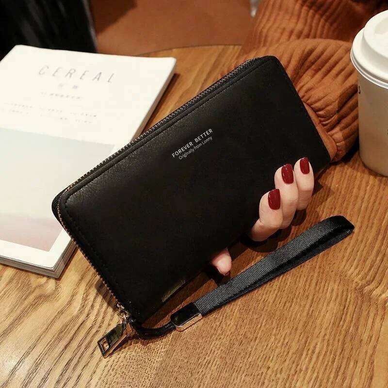 Handheld Multifunctional Card Mobile Bag Female Large Capacity Women Long Wallet Zipper C260304