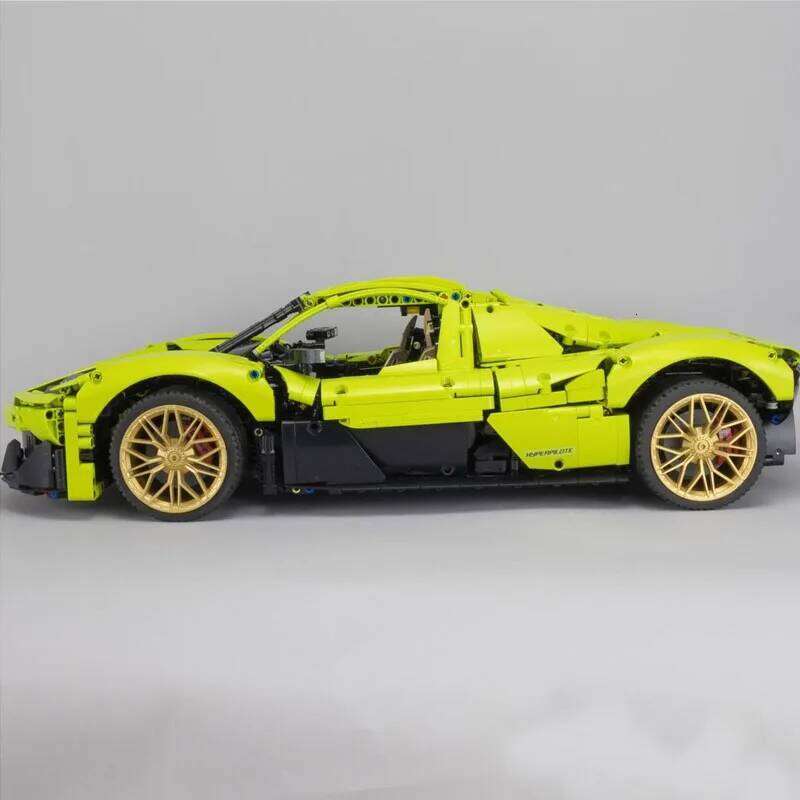 New MOC Hyperpilote Scale1:8 Supercar Racing Car Vehicle Sport Model Technical Building Blocks Brick Children Toy Birthday Gifts Z260306