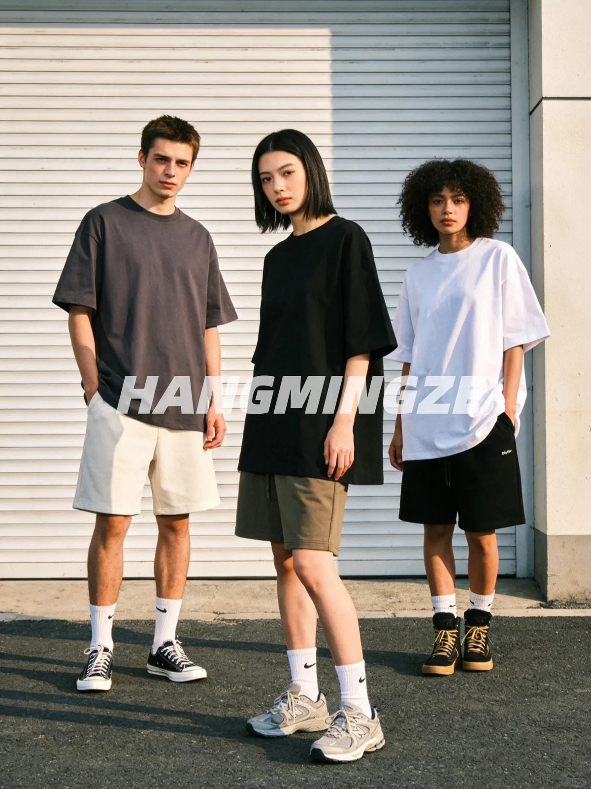 Couple T-shirts 2026 Summer Oversize Cotton T-Shirt Casual High Quality Short Sleeves Tee Shirt Men Basic Solid Color Sport Tops 260304
