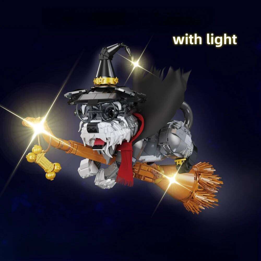 1298pcs Creative Series Magic World Dog Doctor Building Blocks Bricks Animal Desktop Ornament Model Kid Assembly Toy Boys Gift Z260305