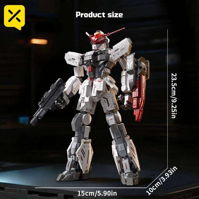 DIY Mecha Building Blocks Set Movable Joints Assemble Action Figure Collectible Model Construction Assembly Toy Gift Kids Adults Z260305