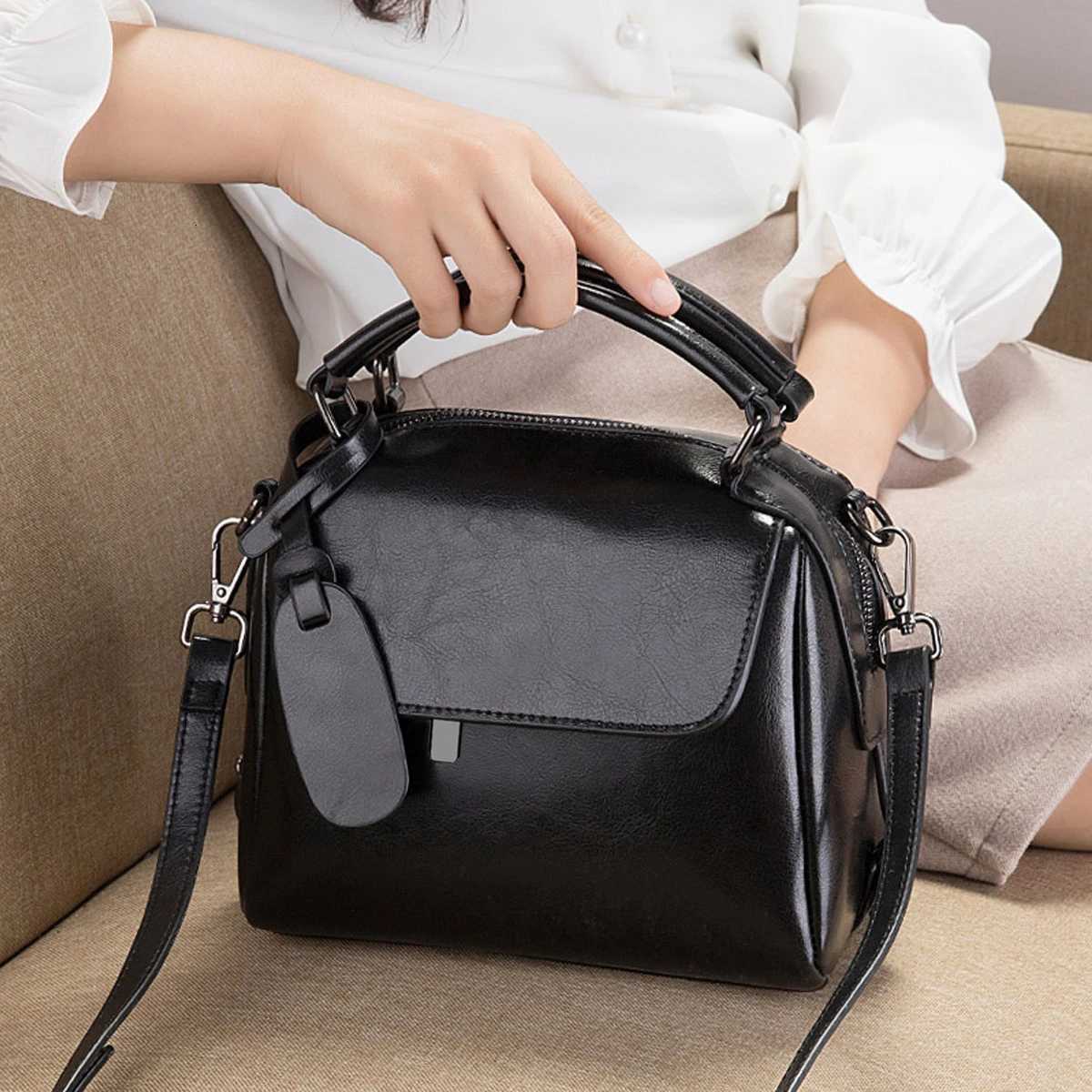 FOXER Split Leather Womens Handbag Casual Crossbody Shoulder Bag High Quality Designer Ladies Daily Top-handle Bag H260306