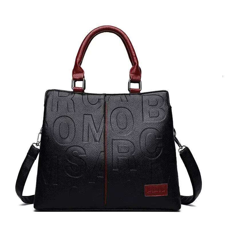 PU Leather Casual Shoulder Crossbody Bags For Women Ladies Luxury Designer Large Capacity Travel Handbag